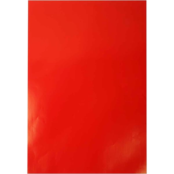Glanspapper - 32x48 cm - 80 g - Röd - 25 ark