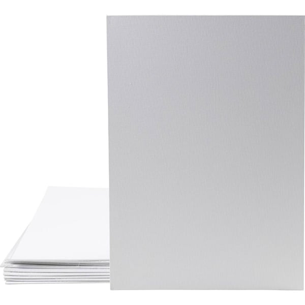 Målarplatta med Canvasduk 10 st - 21x30 cm - 3 mm