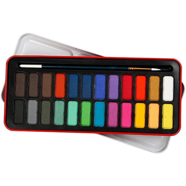 Colortime Vattenfärger - 24 Färger