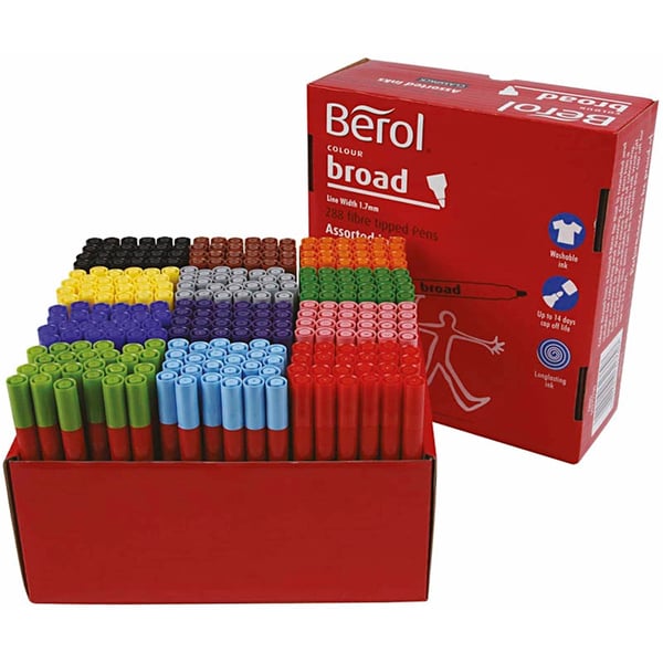 Berol Colourbroad - Mixade Färger - Spets: 1,7 mm - 288 st