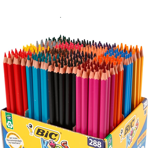 Bic Kids Evolution färgpennor - 288 st - Mixade färger - 3 mm