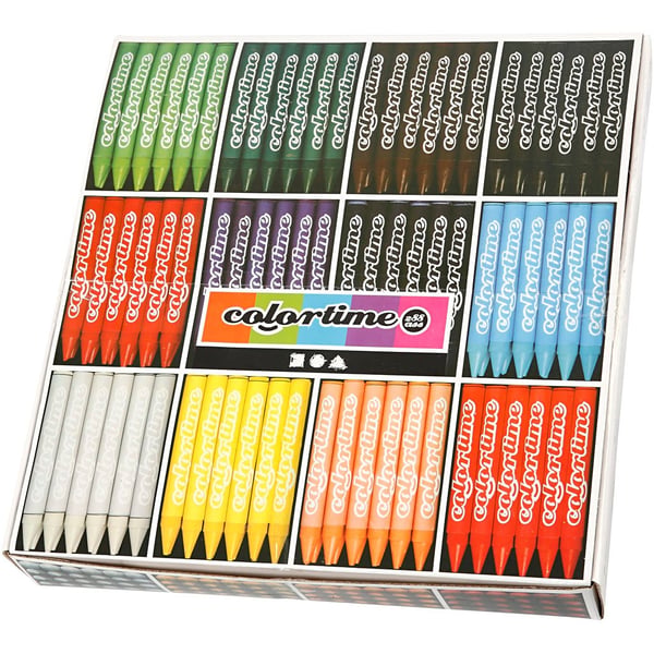 Colortime färgkritor - Mixade färger - 288 st