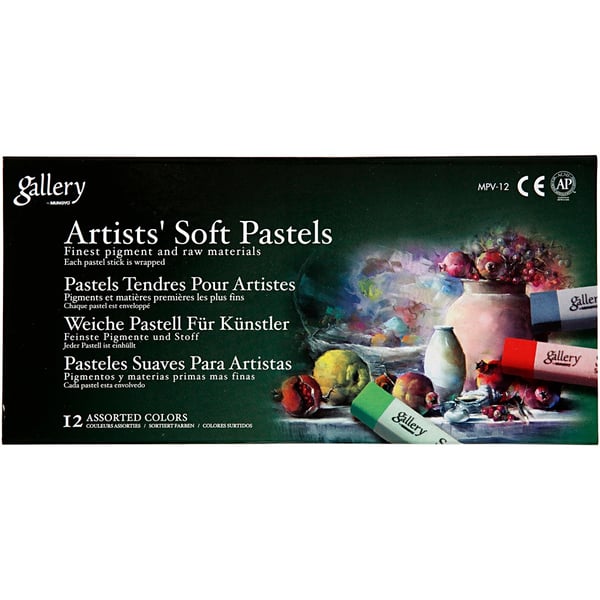 Torrpastell - Soft Pastel Gallery - Basfärger 12 st