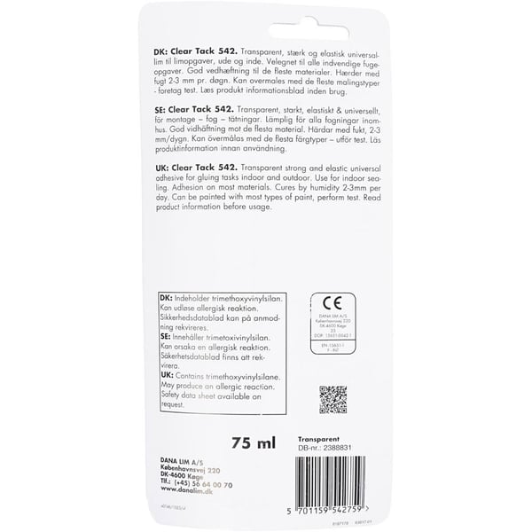 Dana Lim - Clear Tack 542 - Montagelim - 75 ml