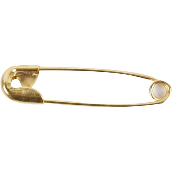 Säkerhetsnålar - L: 22 mm - Guld - 500 st