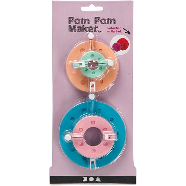 Pompong Maker - Gör egna Pompoms - 4 Storlekar