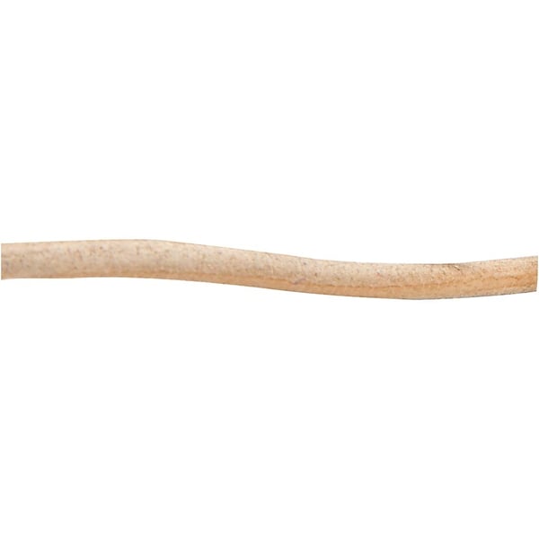 Lädersnöre - Tjocklek 4 mm - Natur - 5 m