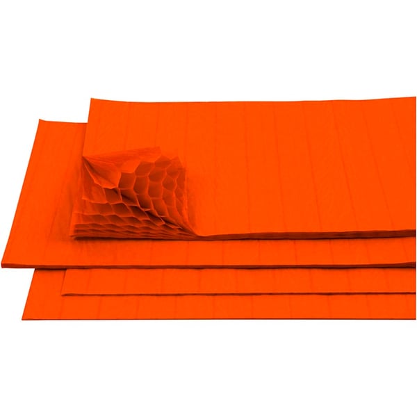 Dragspelspapper - 28x18 cm - 8 ark - Orange