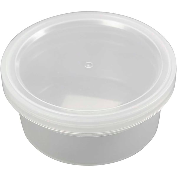 Plastburk med lock - 20 st - dia. 84 mm - 125 ml