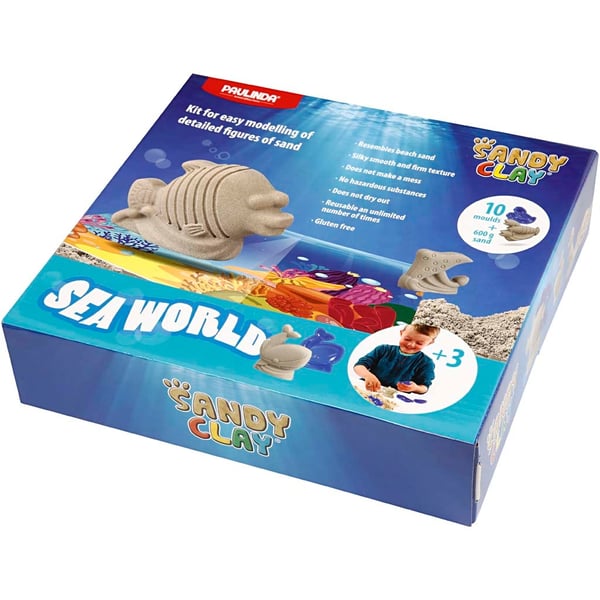Sandy Clay Levande Sand - Sea World med tillbehör