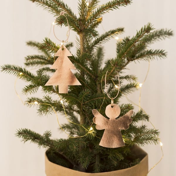 Lädersnöre - Tjocklek 1 mm - Natur - 50 m