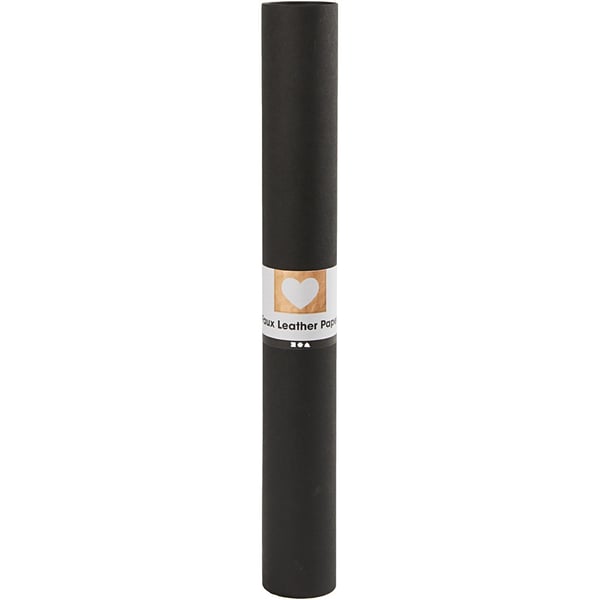Läderpapper - B: 50 cm - Tjocklek 0,55 mm - Svart - 1 m