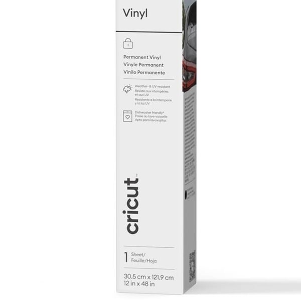 Cricut Premium Vinyl - Black - 30,5 x 122 cm