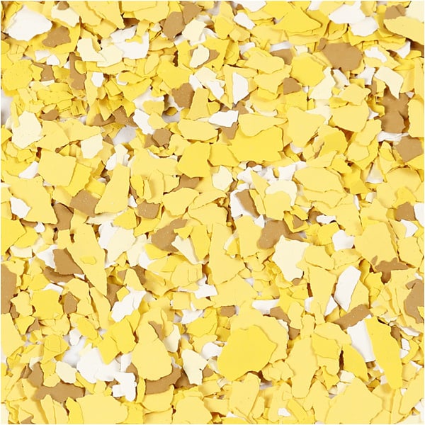 Terrazzo flakes - Gul - 90g
