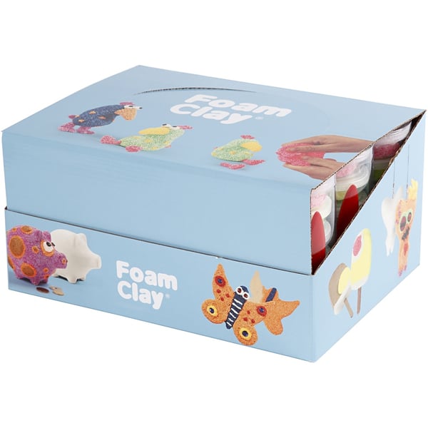 Storpack Foam Clay - Glitter & Metallic - 12x6 st