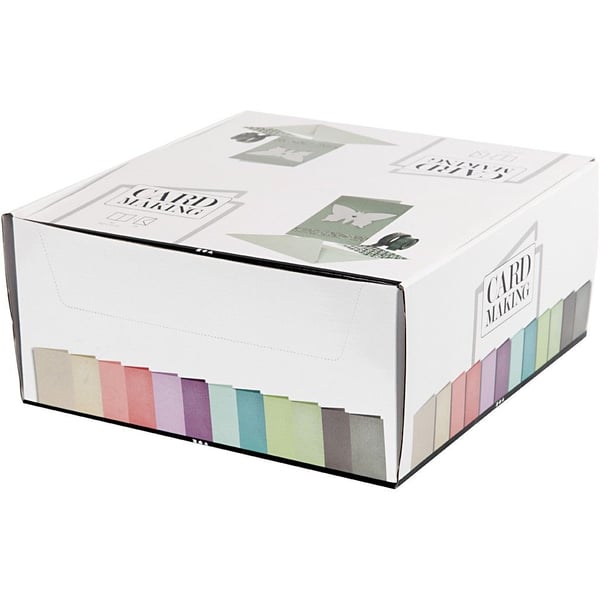 Kort och kuvert Pastellfärger - A6 och C6 - 600 set