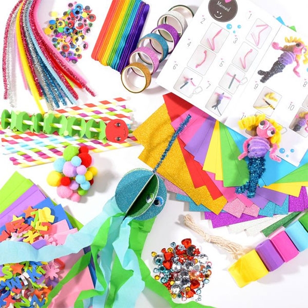 Mega Pyssel Kit för barn - Fun Kit 2 - Över 500 Delar