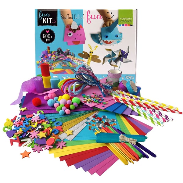 Mega Pyssel Kit för barn - Fun Kit 2 - Över 500 Delar