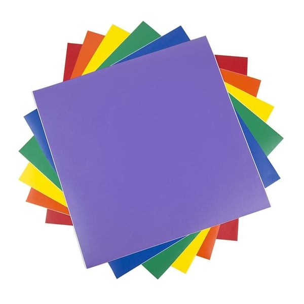 Silhouette 12x12 Tum - 6 ark Vinyl Sampler - Basic
