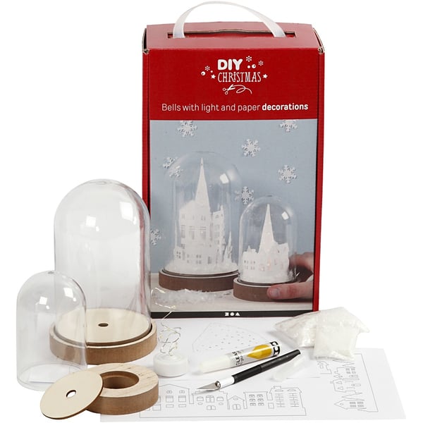 DIY kit Jul - Dekorationskupa - 18 cm