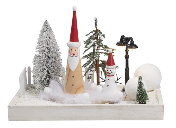 Miniatyr Lanterna - Med Ljus - Svart - 13 cm