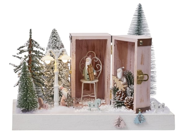 Miniatyr Lanterna - Med Ljus - Svart - 13 cm