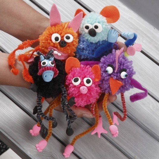 Pyssel Set - Djur av Garn PomPoms