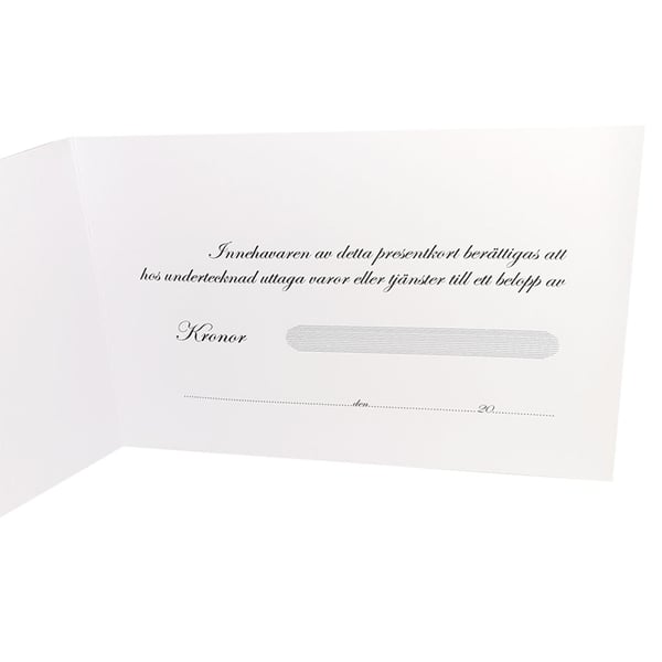 Presentkort & Kuvert med Rosor - 10 st