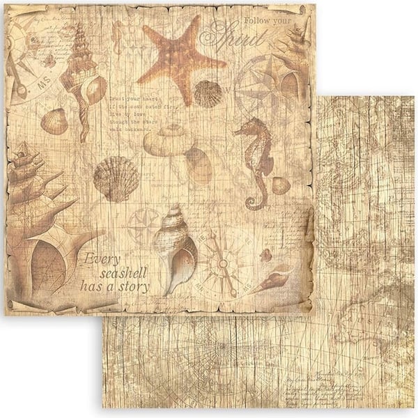 Paper Pad Stamperia - Sea Land - 12x12 Tum