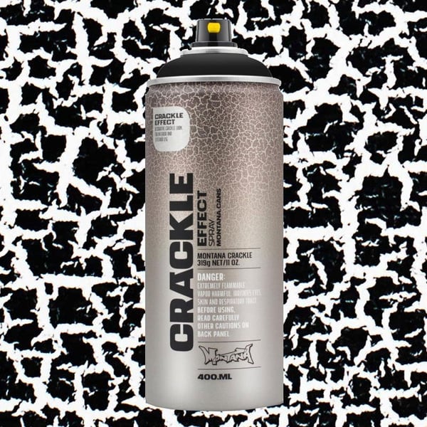 Montana Effekt Sprayfärg - Crackle Black - 400 ml - Svart