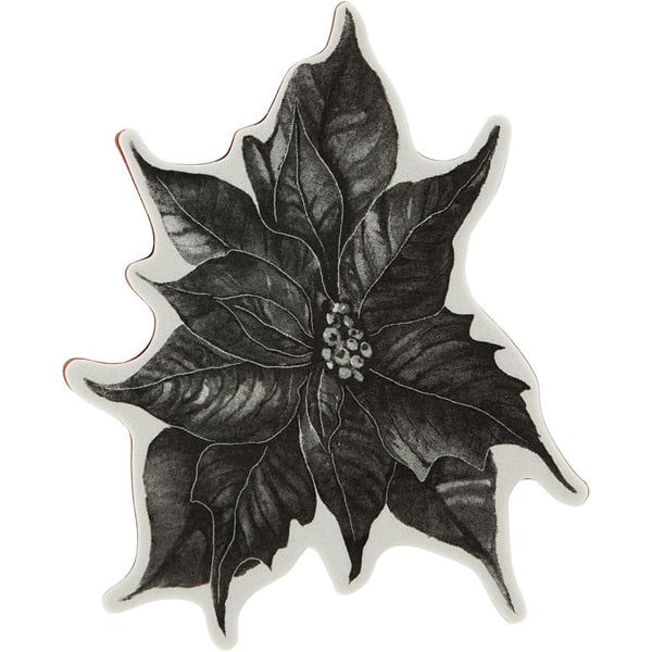 Cling stamp Jul - Poinsettia - 14 cm