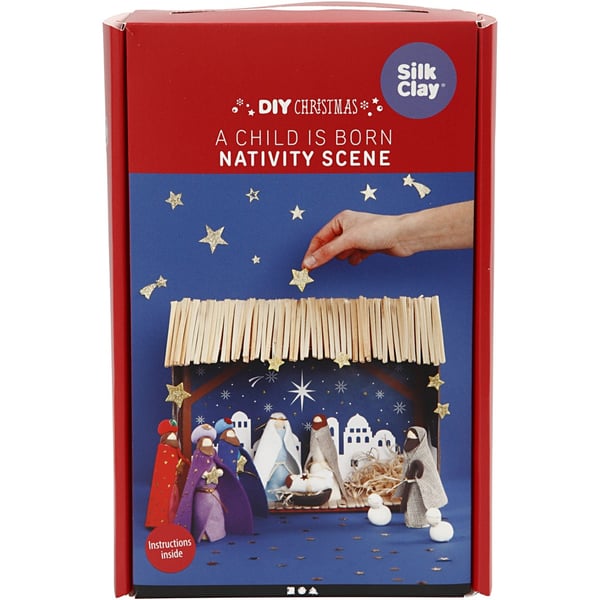 Pysselset Julkrubba - Ett barn är fött