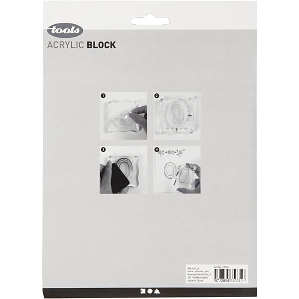 Akrylblock 4 st - Från 16,5 Till 2,5