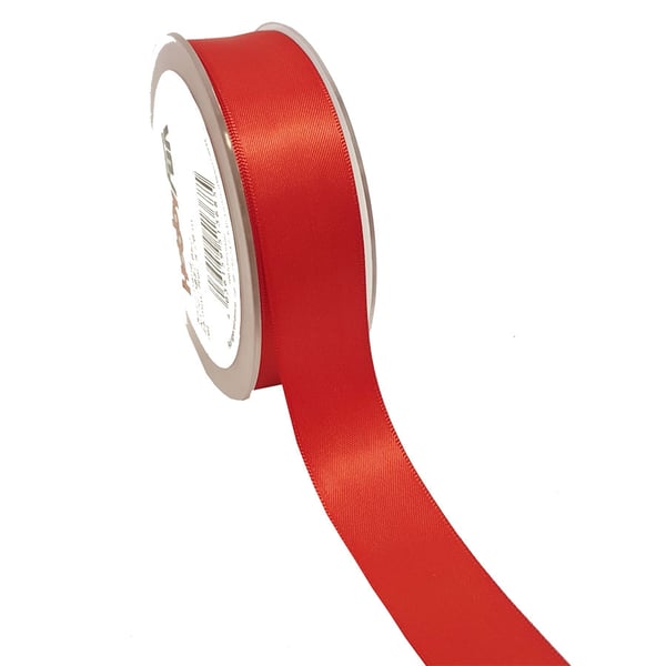 Sidenband 25 mm - Röd - 20 meter