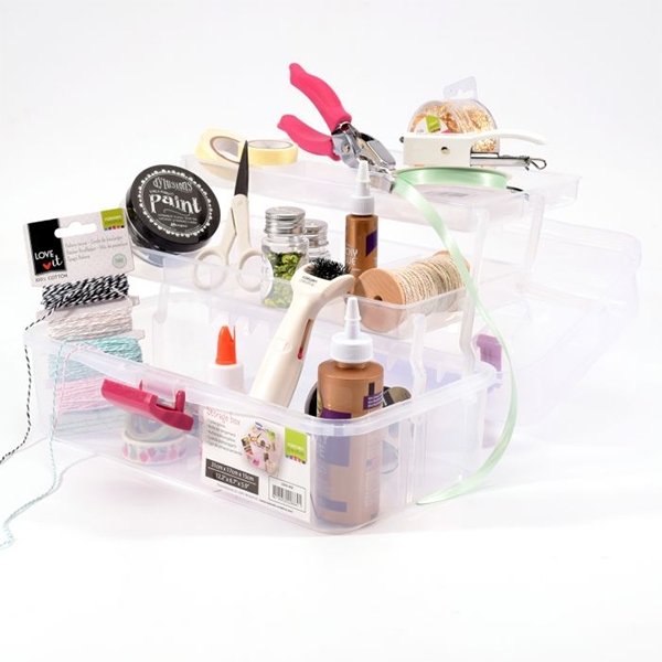 Förvaringsbox - Transparent - 31x17x15 cm