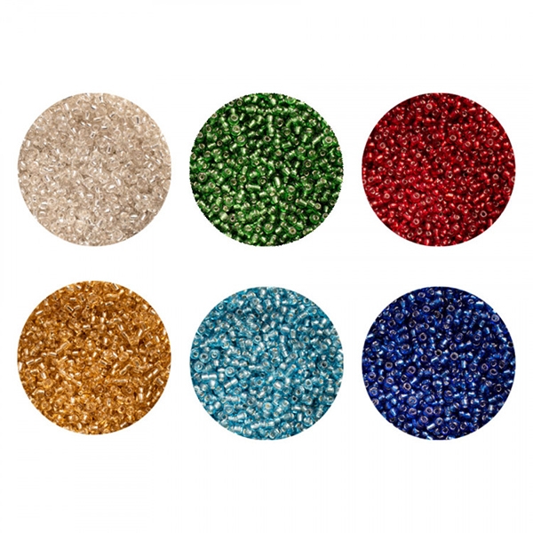 Seed Beads - Mixade Färger - 1,2 kg