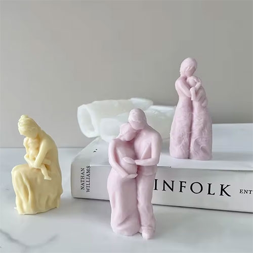 Silikonform Ljusformar - Blivande Föräldrar - H: 10,3 cm