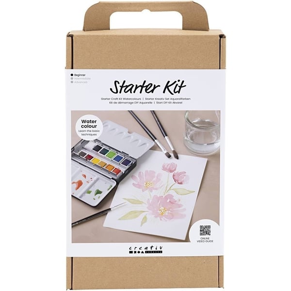 Pysselkit - Start DIY Kit - Lär dig måla akvarell