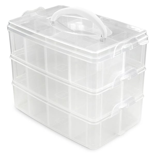 Förvaringsbox - Stapelbar Låda - Höjd: 18,5 cm