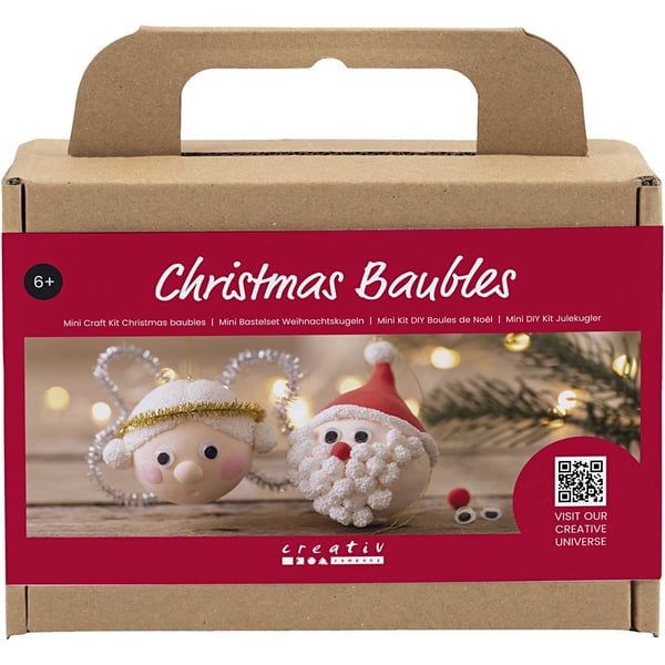 Mini DIY Kit - Julgranskulor Ängel och Tomte