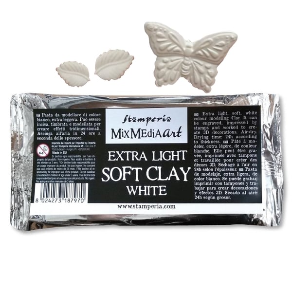 Soft Clay - Lufttorkande Lera - Stamperia - 160 gram Soft Clay - Lufttorkande Lera - Stamperia - 160 gram