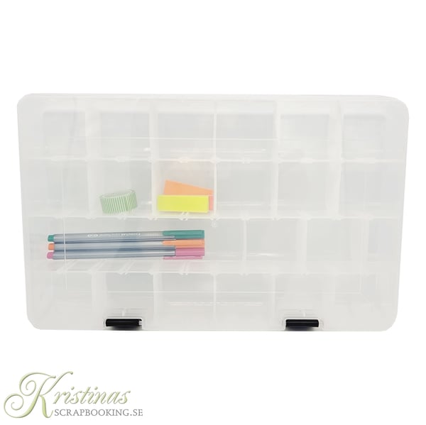 Stor Förvaringsbox med 24 fack - 35.6 x 21.8 cm