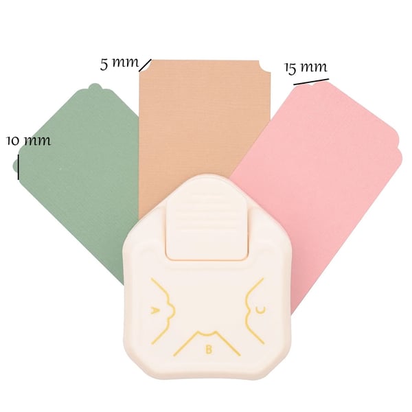 Hörnstans 3-in-1 - Corner Punch - Decorative - 5, 10, 15 mm
