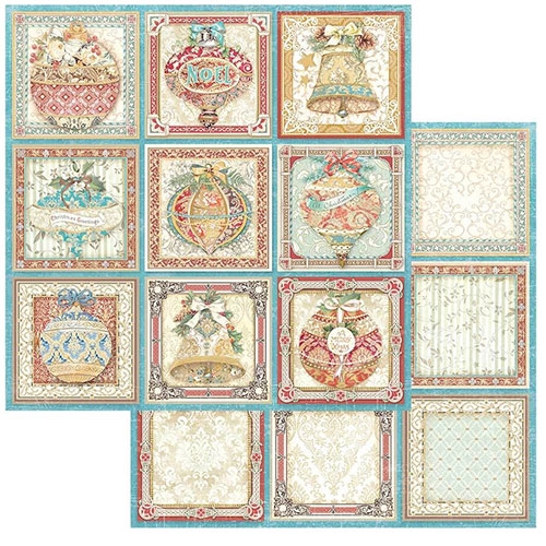 Paper Pad Stamperia - Christmas Greetings - 12x12 Tum
