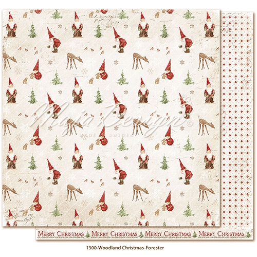 Paper Pad 36 ark Maja Design 6x6 - Woodland Christmas