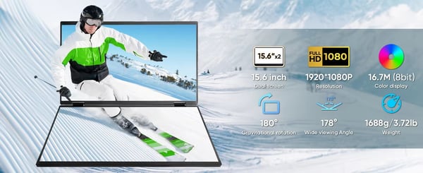 S48 Dual portable monitor 15,6"