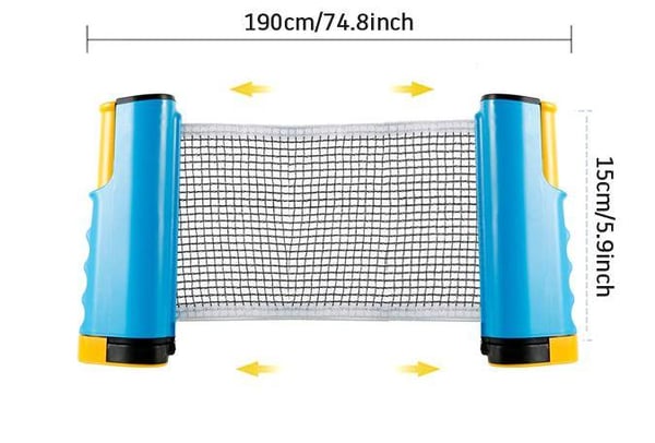 Pingisset - nät, 2st rack och 6 bollar