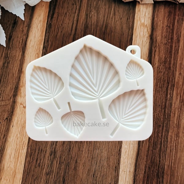 Palmblad Silikonform – 6 Storlekar av palmblad