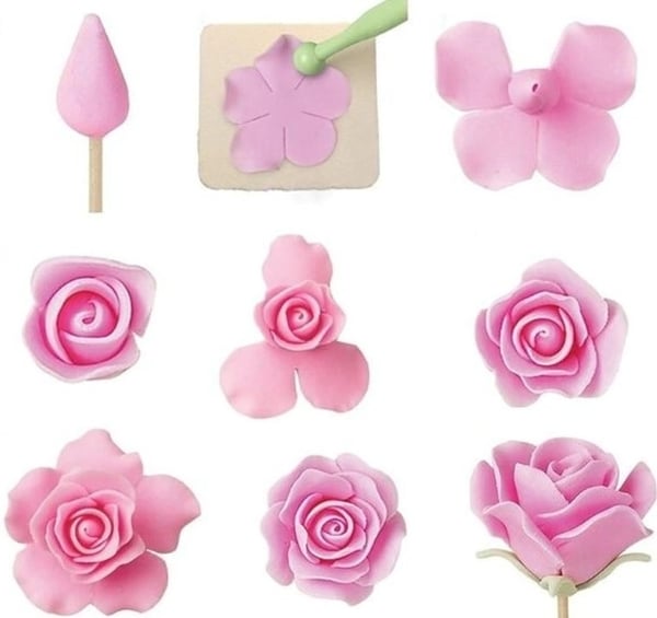 6st Rosutstickare Utstickare Rosor