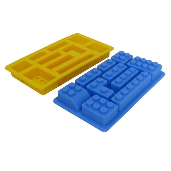 10 Bitar Klossform Lego Silikonform Form Sugarpaste Bakform